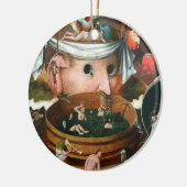 de visie van tondal - Hieronymus bosch Keramisch Ornament (Links)