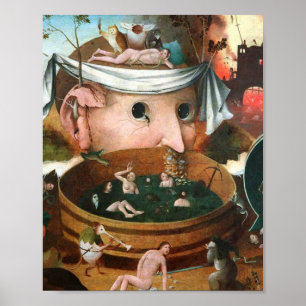 de visie van tondal - Hieronymus bosch Poster