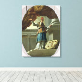 De visie van Zechariah Canvas Afdruk (Insitu (Houten vloer))