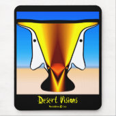 De Visies Mousepad van de woestijn Muismat (Voorkant)