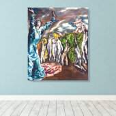 De Visioen van Johannes | El Greco | Canvas Afdruk (Insitu (Houten vloer))