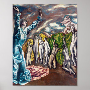 De Visioen van Johannes El Greco Poster