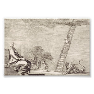De visioenen van de heilige Perpetua: de ladder va Foto Afdruk