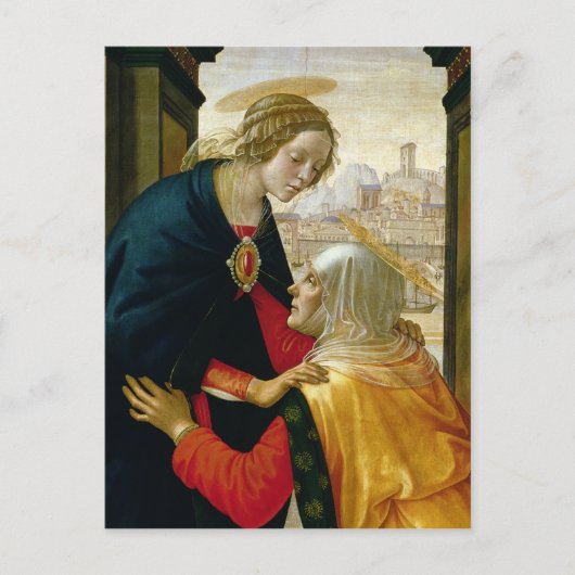 De Visitatie, 1491 Briefkaart (Voorkant)