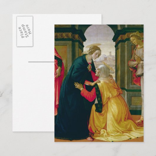 De Visitatie, 1491 Briefkaart (Voorkant / Achterkant)