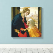 De Visitatie, 1491 Canvas Afdruk (Insitu (Houten vloer))