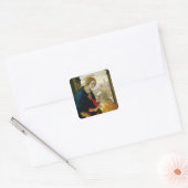 De Visitatie, 1491 Vierkante Sticker (Envelop)