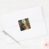 De Visitatie, 1491 Vierkante Sticker (Envelop)