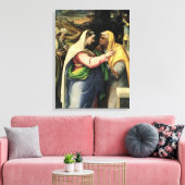De Visitatie, 1519 Canvas Afdruk (Insitu (Woonkamer))