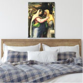 De Visitatie, 1519 Canvas Afdruk (Insitu (Slaapkamer))