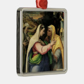 De Visitatie, 1519 Metalen Ornament (Rechts)