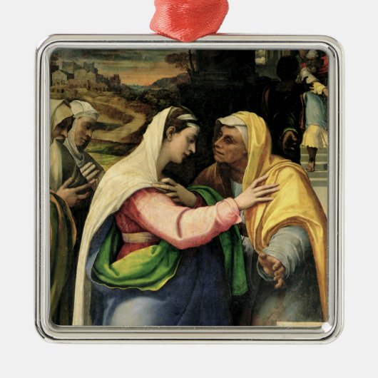 De Visitatie, 1519 Metalen Ornament (Voorkant)