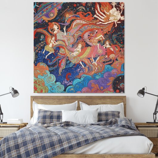 De Visitatie Canvas Afdruk (Insitu (Slaapkamer))