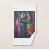 De Visitatie door Pontormo Manneristische Kunst Bad Handdoek (Handdoek)