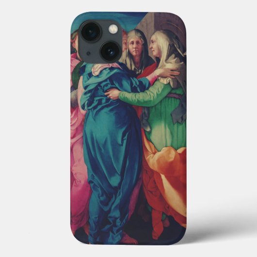 De Visitatie door Pontormo Manneristische Kunst Case-Mate iPhone Case (Achterkant)