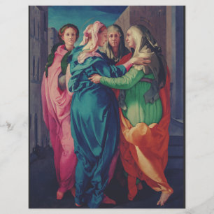 De Visitatie door Pontormo Manneristische Kunst Flyer