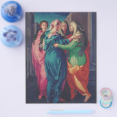 De Visitatie door Pontormo Manneristische Kunst Flyer (Enkel)