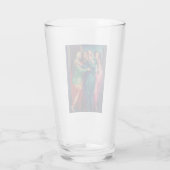 De Visitatie door Pontormo Manneristische Kunst Glas (Achterkant)
