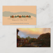 De Visitekaartjes van Cohousing van het Eiland van (Voorkant / Achterkant)