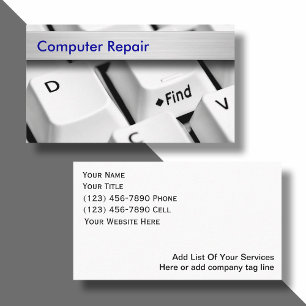 De Visitekaartjes van computers