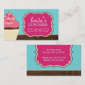 De Visitekaartjes van Cupcake van de pret (Voorkant / Achterkant)