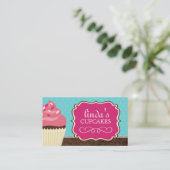 De Visitekaartjes van Cupcake van de pret (Staand voorkant)