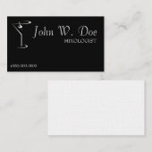 De Visitekaartjes van de Barman van Mixology (Voorkant / Achterkant)