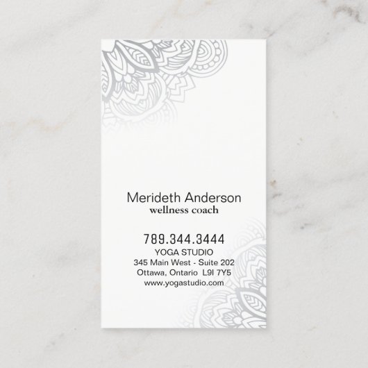 De Visitekaartjes van de Bus van Wellness (Achterkant)