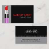 De Visitekaartjes van de Kunstenaar van de make-up (Voorkant / Achterkant)