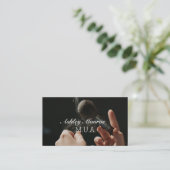 De visitekaartjes van de kunstenaar worden gevormd (Staand voorkant)