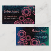 De Visitekaartjes van de Mode van het Vuurwerk van (Voorkant / Achterkant)