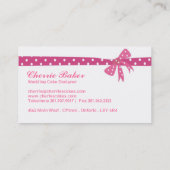 De Visitekaartjes van de Ontwerper van de Cake van (Achterkant)