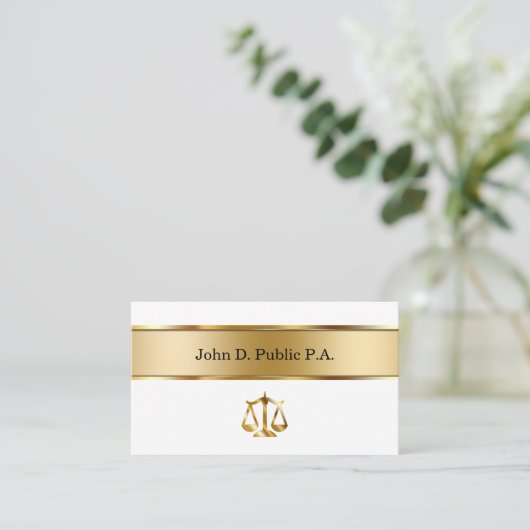 De Visitekaartjes van de procureur (Staand voorkant)