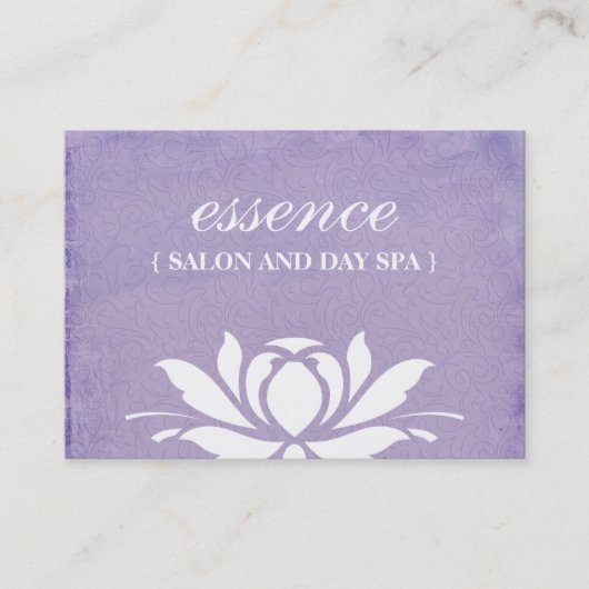 De Visitekaartjes van de salon en Day Spa (Voorkant)