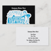 De Visitekaartjes van de Schilder van de retro (Voorkant / Achterkant)