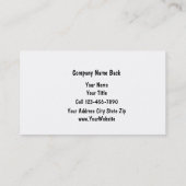 De Visitekaartjes van de Schilder van de retro (Achterkant)