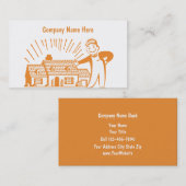 De Visitekaartjes van de Schilder van de retro (Voorkant / Achterkant)