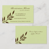 De Visitekaartjes van de Wijnstok van de Chocolade (Voorkant / Achterkant)