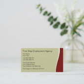 De Visitekaartjes van het Agentschap van de (Staand voorkant)