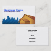 De Visitekaartjes van het Bedrijf van het Beheer v (Voorkant / Achterkant)