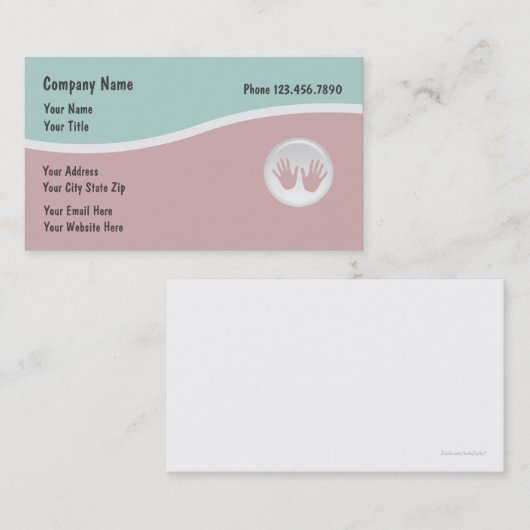 De Visitekaartjes van het bloedbad Ontwerper Kleur (Voorkant / Achterkant)