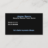 De Visitekaartjes van het dakwerk (Achterkant)