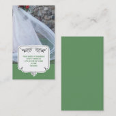 De Visitekaartjes van het huwelijk {Groen} (Voorkant / Achterkant)