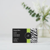 De Visitekaartjes van het monogram (Staand voorkant)