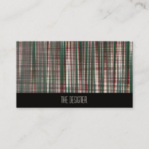 De visitekaartjes vatten de Kastanjebruine Plaid