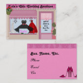 De visitekaartjes VORMEN Elegante Boutique (Voorkant / Achterkant)