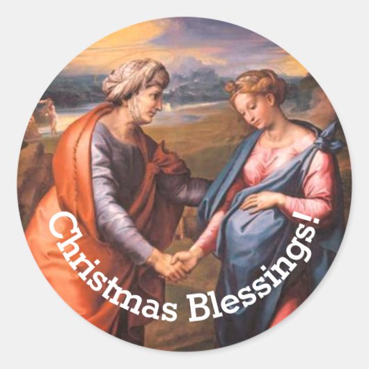 De Visitentie Ronde Sticker (Voorkant)