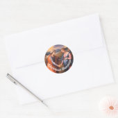 De Visitentie Ronde Sticker (Envelop)
