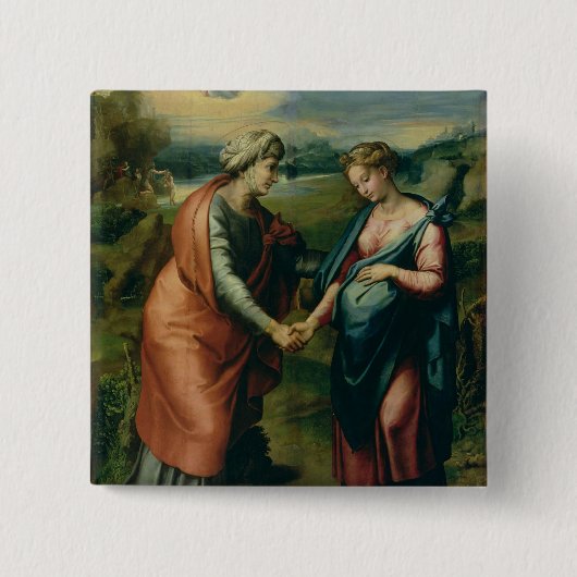 De Visitentie Vierkante Button 5,1 Cm (Voorkant)