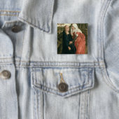 De Visitentie Vierkante Button 5,1 Cm (In situ)